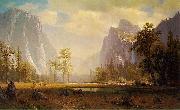 Albert Bierstadt Looking up Yosemite Valley oil